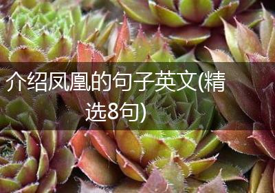 介绍凤凰的句子英文(精选8句)
