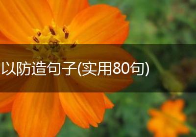 以防造句子(实用80句)