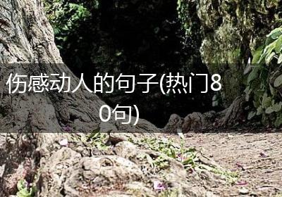 伤感动人的句子(热门80句)