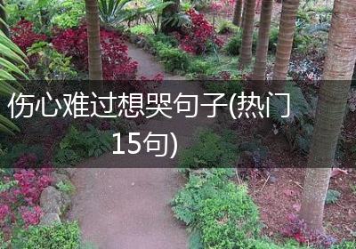 伤心难过想哭句子(热门15句)