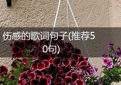 伤感的歌词句子(推荐50句)