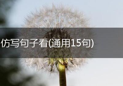 仿写句子看(通用15句)