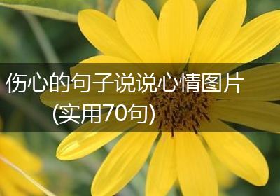 伤心的句子说说心情图片(实用70句)