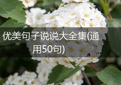 优美句子说说大全集(通用50句)