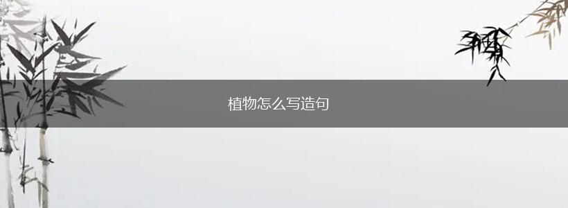植物怎么写造句,第1张