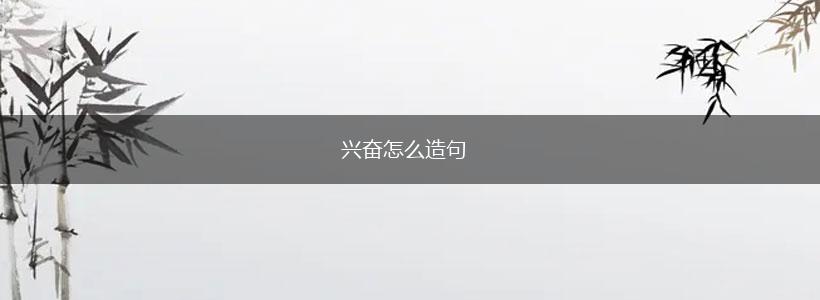 兴奋怎么造句,第1张