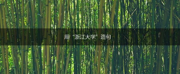 用“浙江大学”造句,第1张