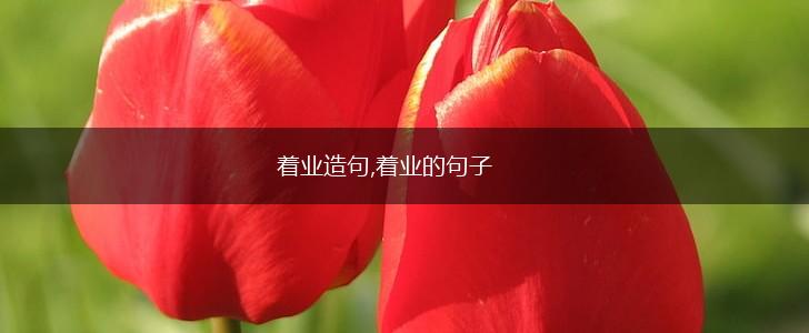 着业造句,着业的句子,第1张