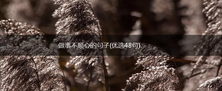 做事不顺心的句子(优选48句),第1张
