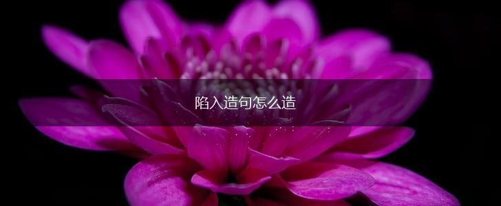 陷入造句怎么造,第1张