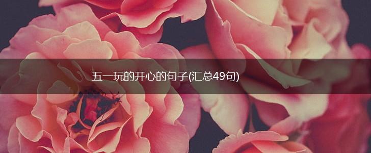 五一玩的开心的句子(汇总49句),第1张