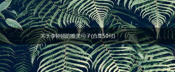 关于李钟硕的唯美句子(合集50句),第1张