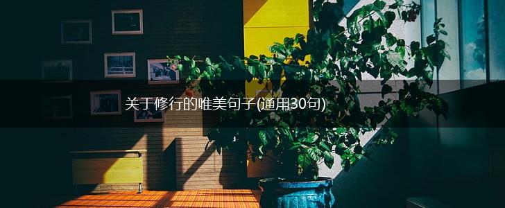 关于修行的唯美句子(通用30句),第1张