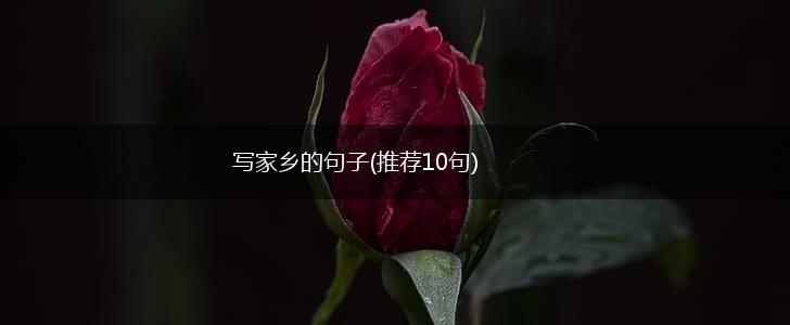 写家乡的句子(推荐10句),第1张
