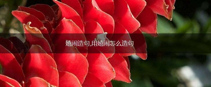 嬉闹造句,用嬉闹怎么造句,第1张