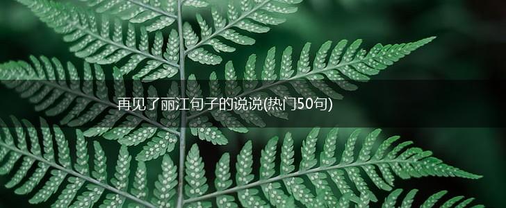 再见了丽江句子的说说(热门50句),第1张