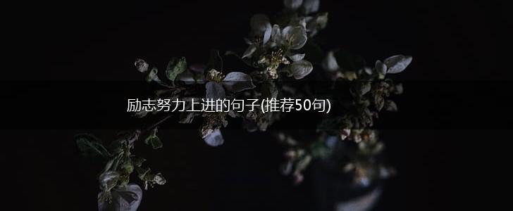 励志努力上进的句子(推荐50句),第1张