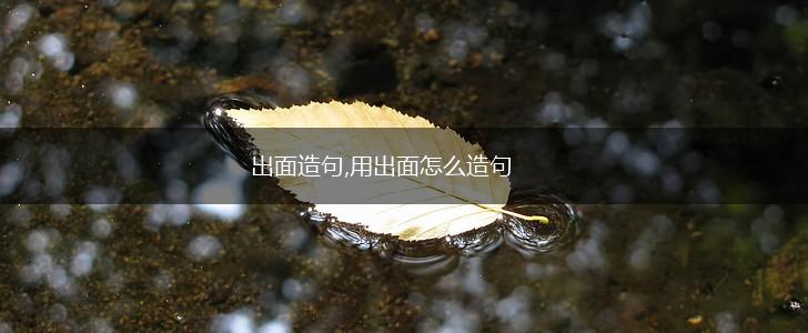 出面造句,用出面怎么造句,第1张