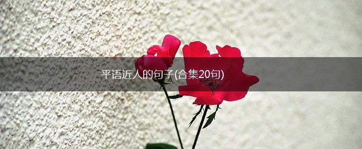 平语近人的句子(合集20句),第1张