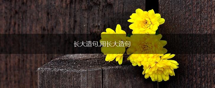 长大造句,用长大造句,第1张