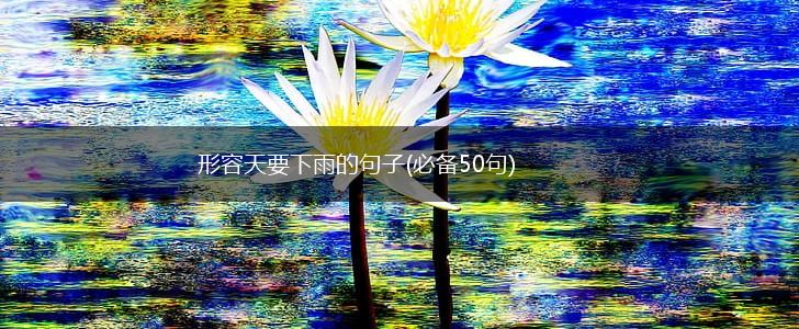 形容天要下雨的句子(必备50句),第1张