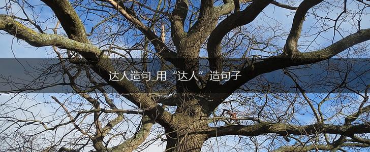 达人造句_用“达人”造句子,第1张