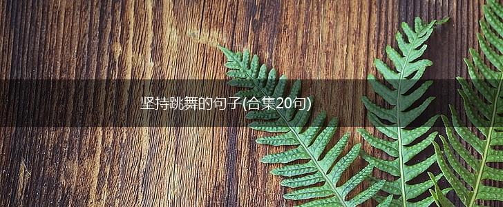 坚持跳舞的句子(合集20句),第1张
