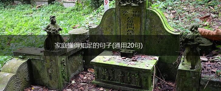 家庭懂得知足的句子(通用20句),第1张