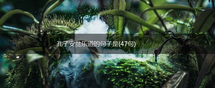 孔子安贫乐道的句子是(47句),第1张