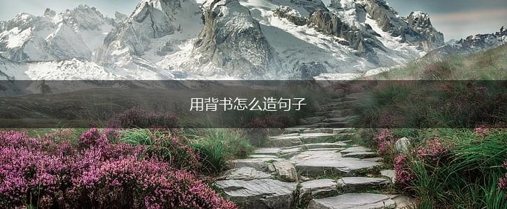 用背书怎么造句子,第1张