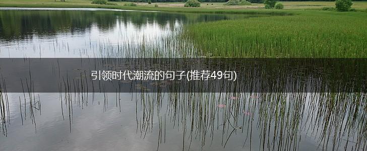 引领时代潮流的句子(推荐49句),第1张