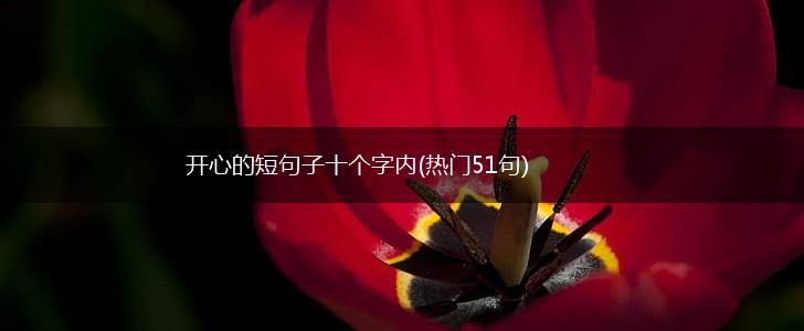 开心的短句子十个字内(热门51句),第1张
