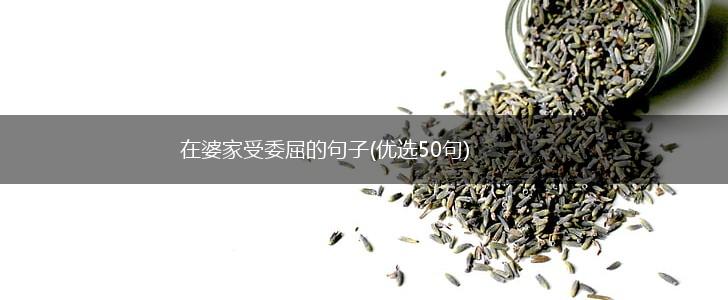 在婆家受委屈的句子(优选50句),第1张
