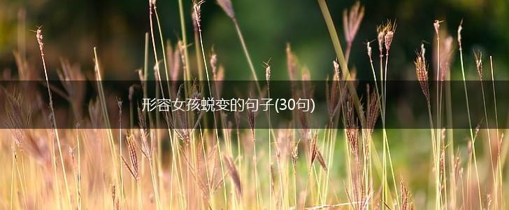 形容女孩蜕变的句子(30句),第1张