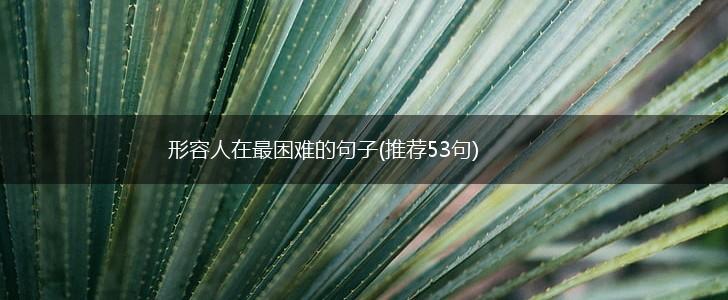 形容人在最困难的句子(推荐53句),第1张