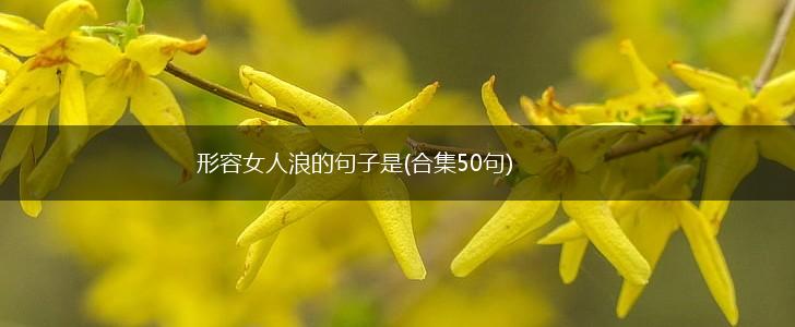 形容女人浪的句子是(合集50句),第1张