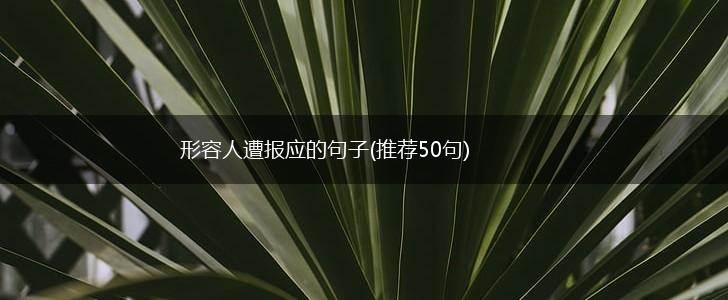 形容人遭报应的句子(推荐50句),第1张