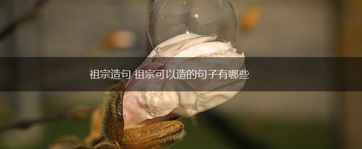 祖宗造句 祖宗可以造的句子有哪些,第1张