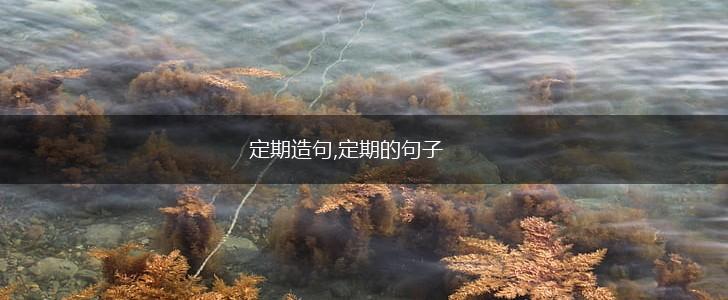 定期造句,定期的句子,第1张