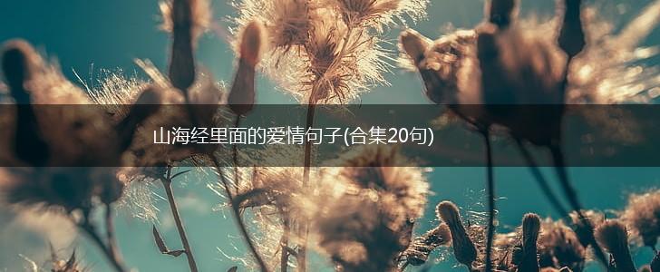 山海经里面的爱情句子(合集20句),第1张