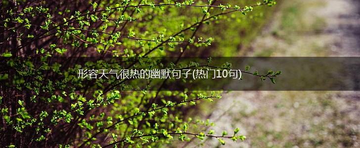 形容天气很热的幽默句子(热门10句),第1张