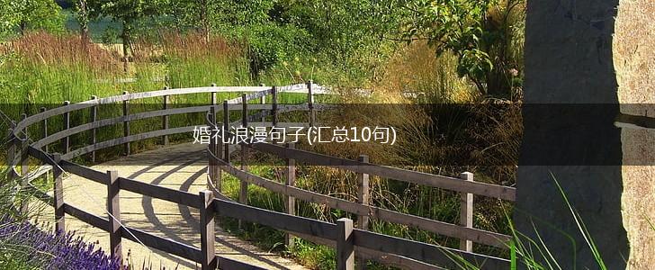 婚礼浪漫句子(汇总10句),第1张