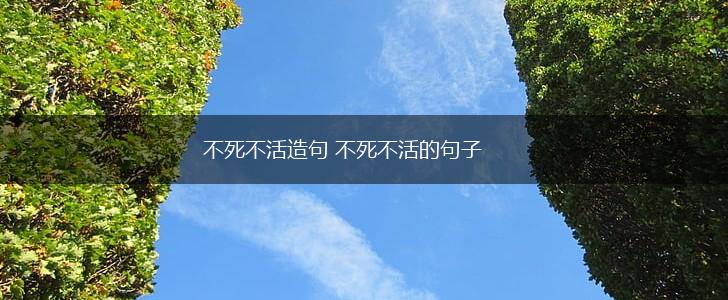 不死不活造句 不死不活的句子,第1张