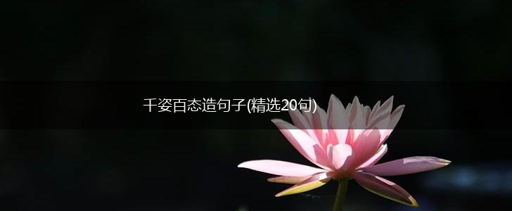 千姿百态造句子(精选20句),第1张