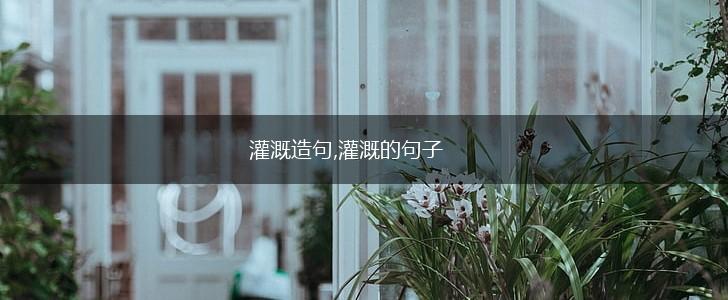灌溉造句,灌溉的句子,第1张 灌溉造句,灌溉的句子,第1张