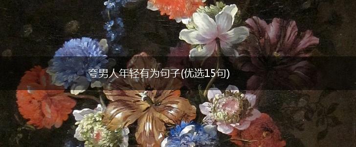 夸男人年轻有为句子(优选15句),第1张