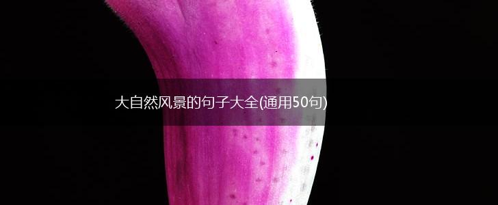 大自然风景的句子大全(通用50句),第1张