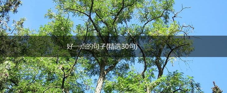 好一点的句子(精选30句),第1张