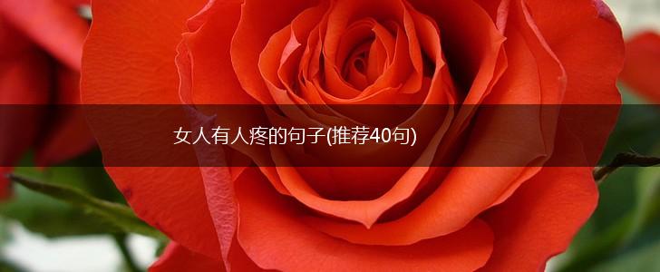 女人有人疼的句子(推荐40句),第1张