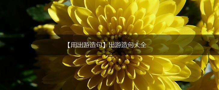 【用出游造句】出游造句大全,第1张